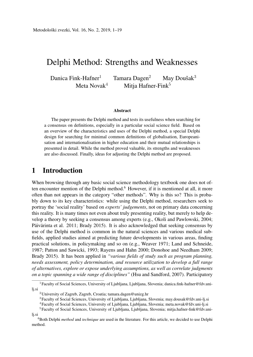 delphi method research paper