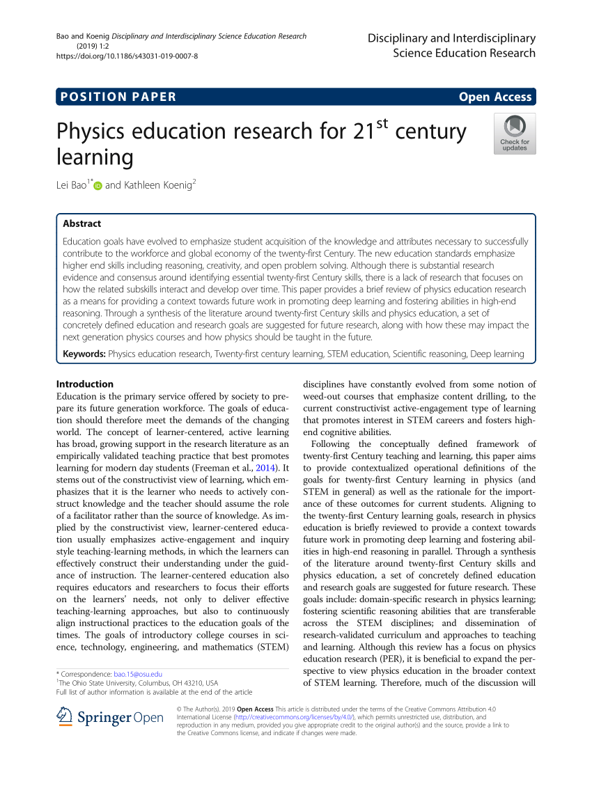 physics education research journal