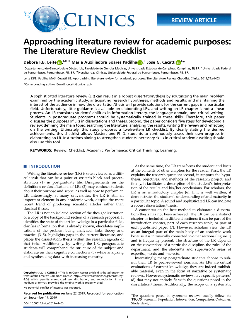 Literature review for ordering system