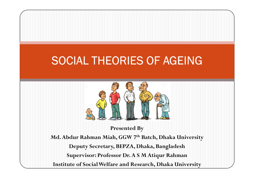 Pdf Social Theories Of Ageing