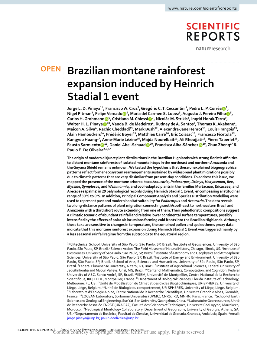 Cenários do passado: reconstituição milenar da vegetação de Cerrado com  base em grãos de pólen e outros microfósseis em turfeiras da Serra do  Espinhaço Meridional