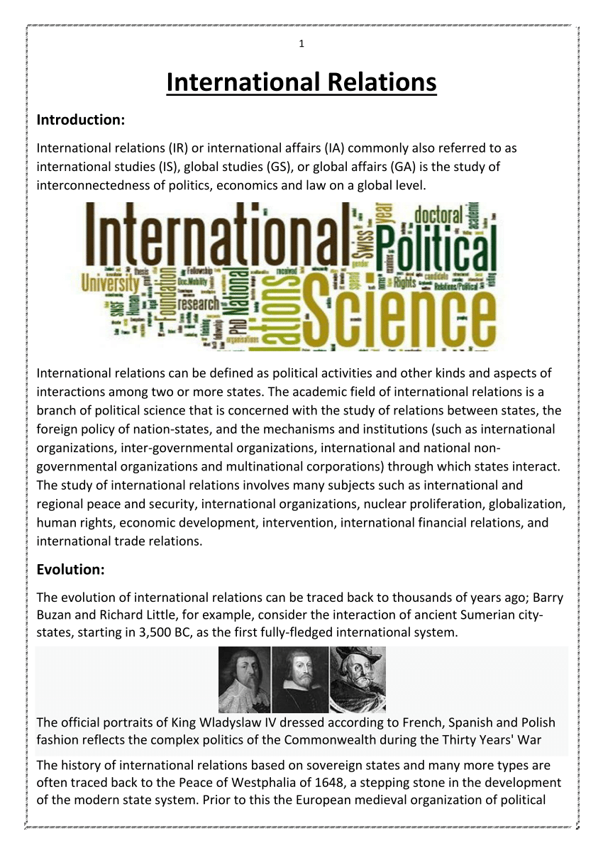 css essay on global politics and international relations