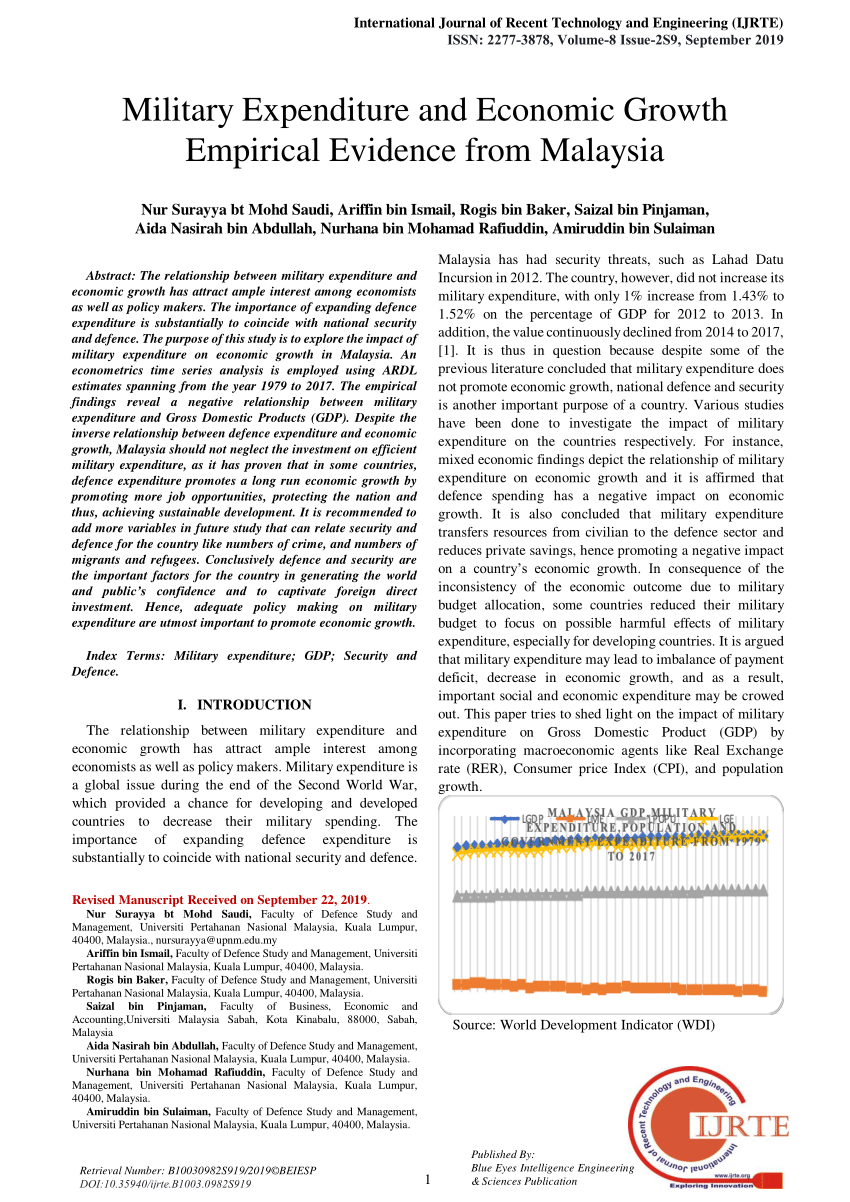 military expenditure research paper