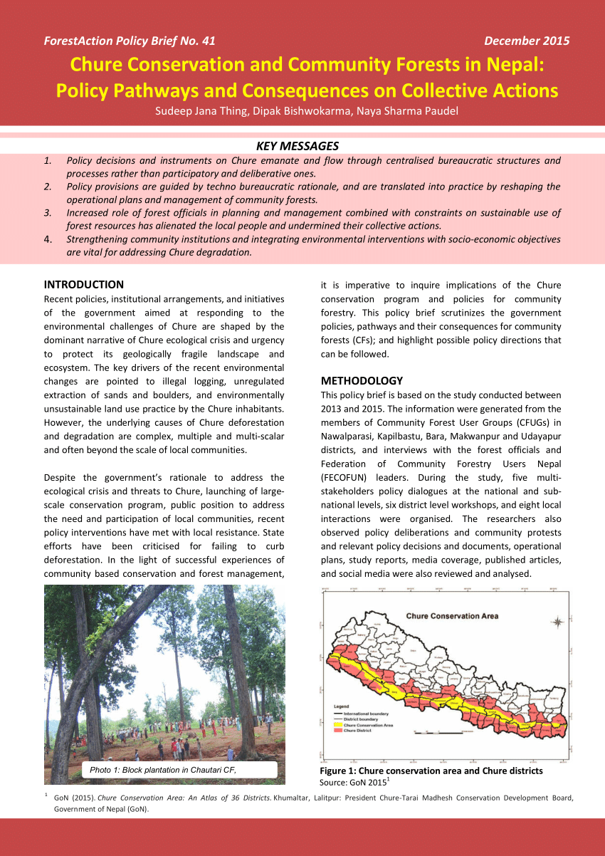 essay on community forest in nepal