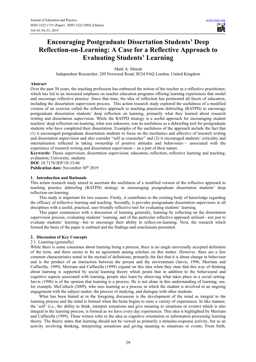 dissertation on e learning