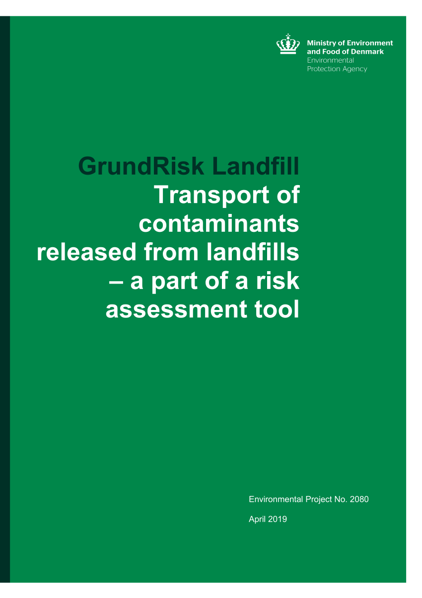 (PDF) Transport of contaminants released from landfills -a part of a ...