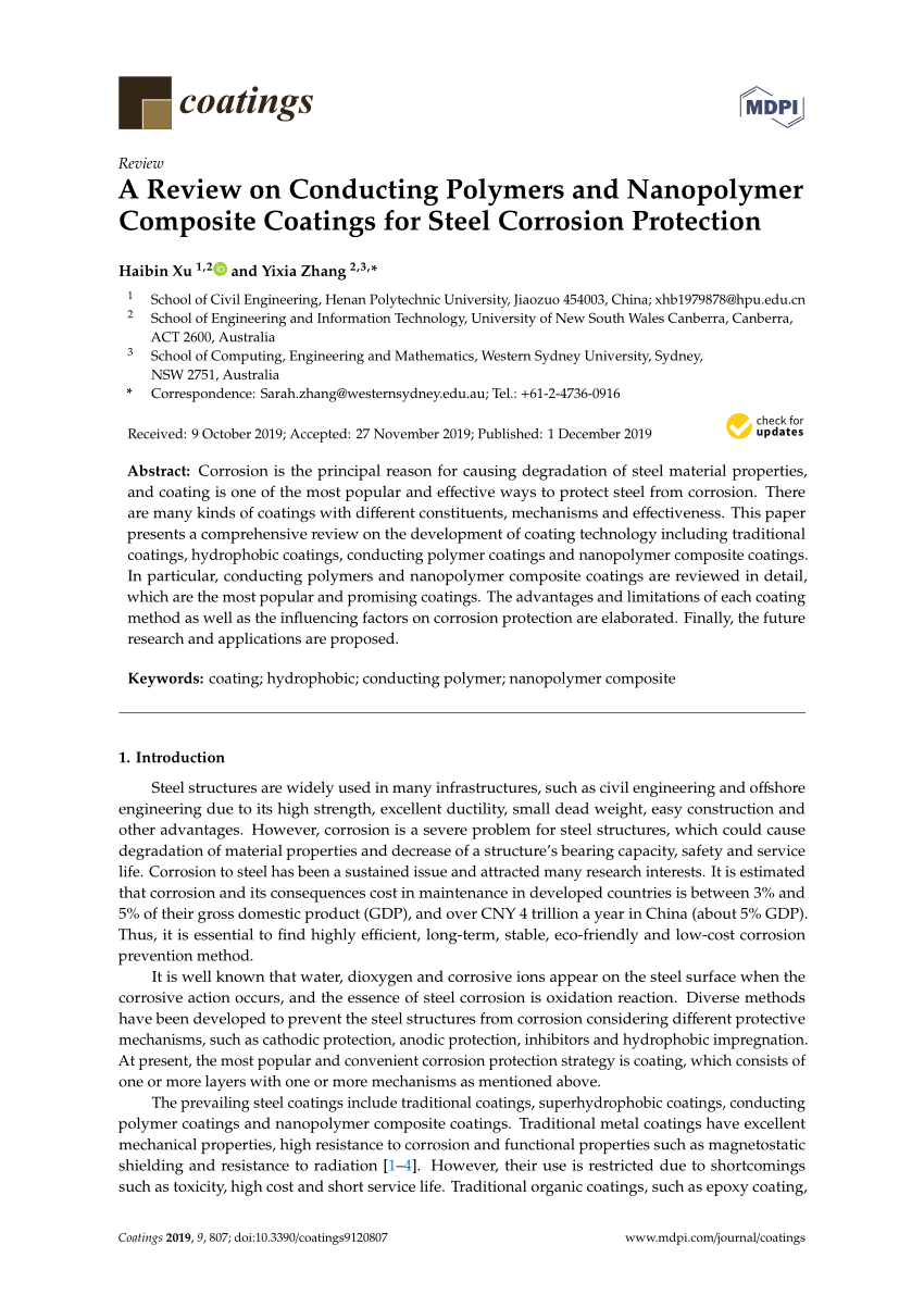 literature review on conducting polymers