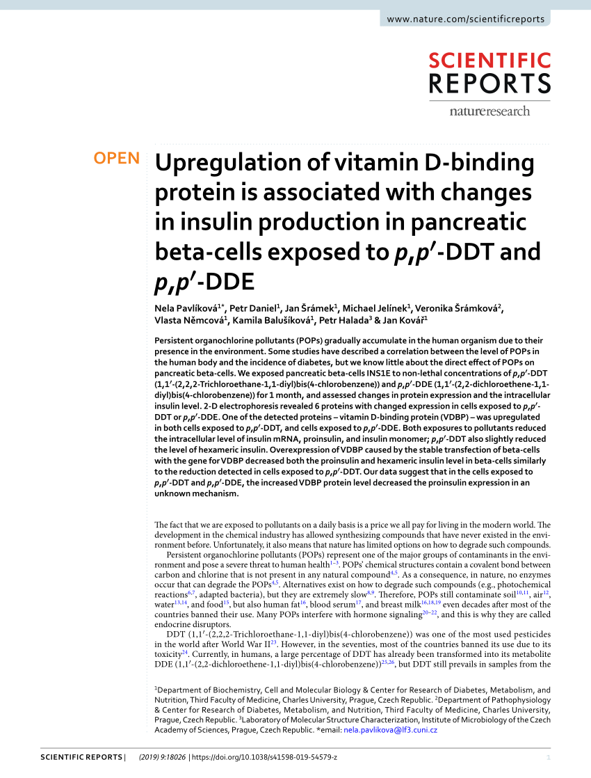 PDF) Upregulation of vitamin D-binding protein is associated with 