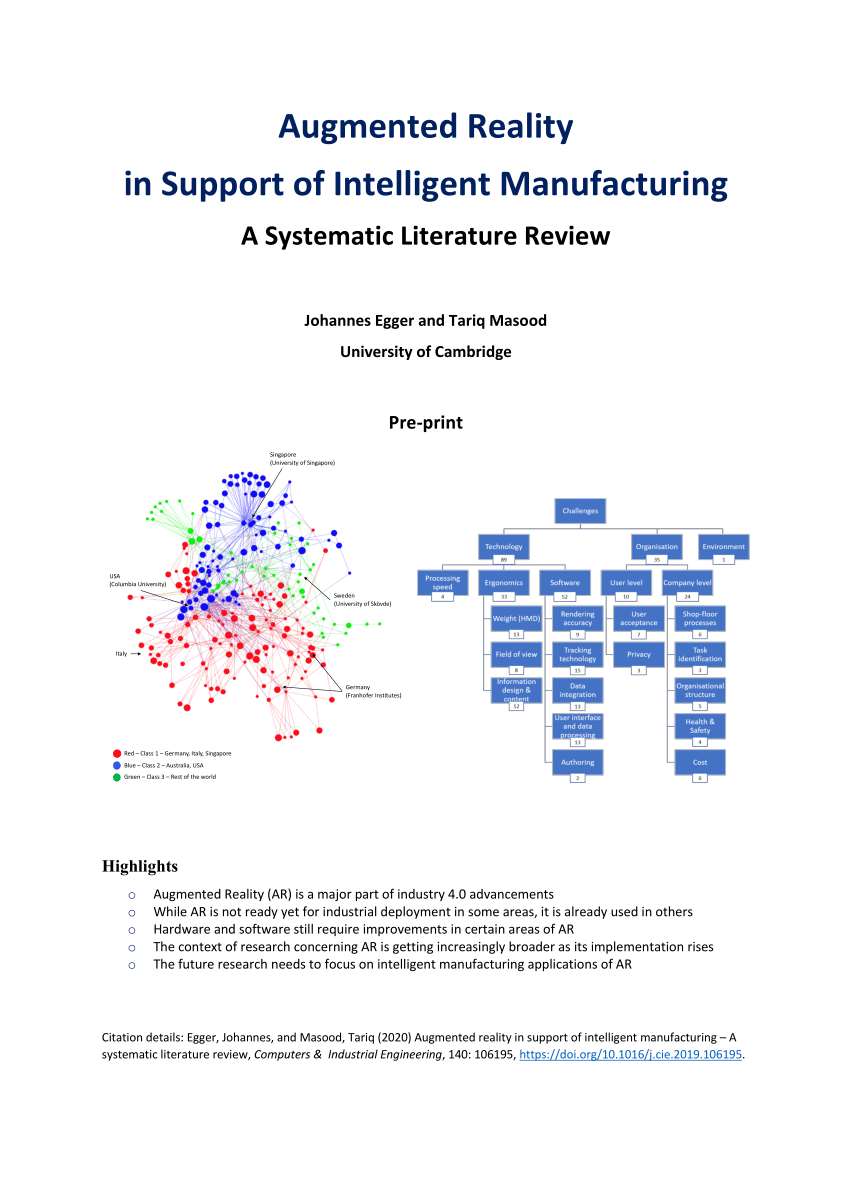 Adopting extended reality? A systematic review of manufacturing