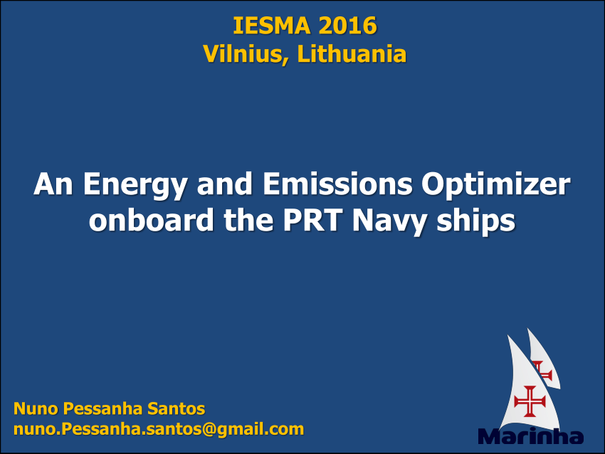 (PDF) An Energy and Emissions Optimizer onboard the PRT Navy ships