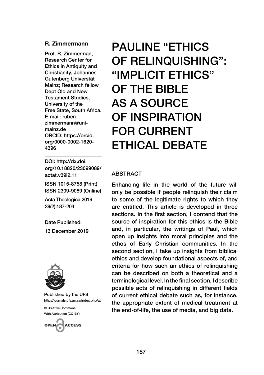 pauline ethics pdf