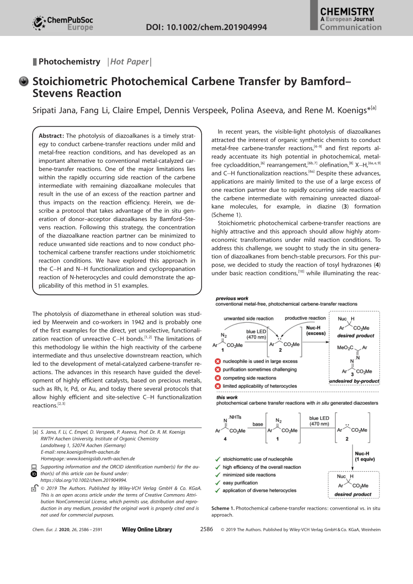 bamford stevens reaction pdf