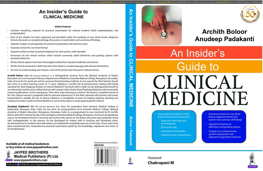 Pdf An Insiders Guide To Clinical Medicine
