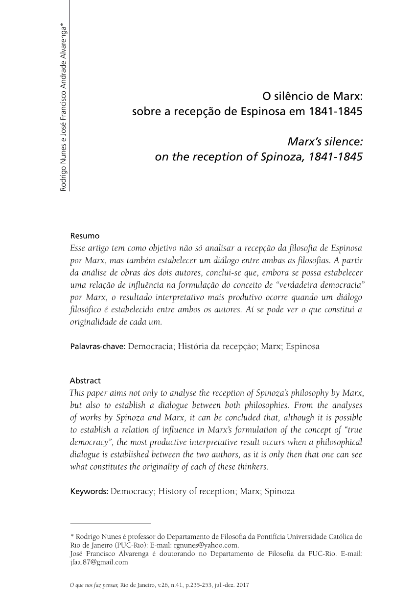 PDF) TRATADO POLÍTICO, DE ESPINOSA, pela MARTINS FONTES, com tradução e  Introdução de DIOGO PIRES AURÉLIO.
