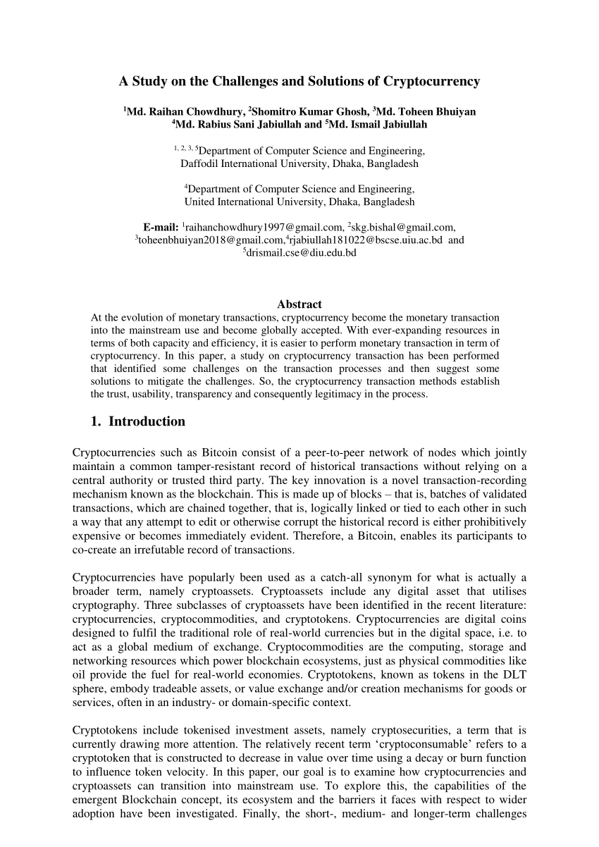 dissertation on cryptocurrency pdf