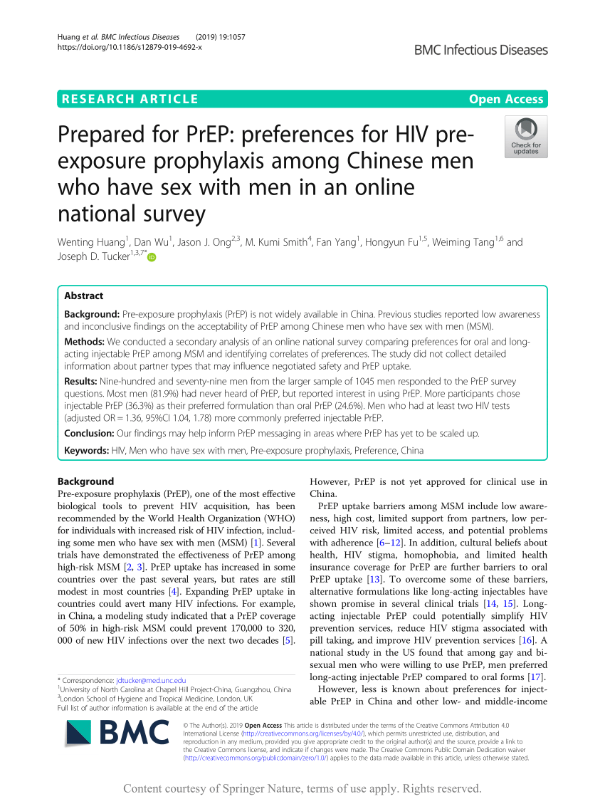 (PDF) Prepared for PrEP: preferences for HIV pre-exposure 