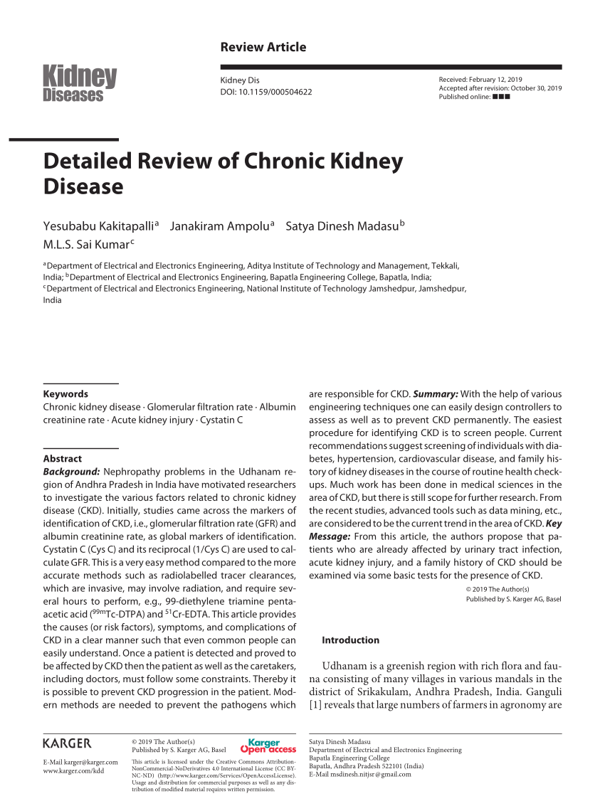 chronic kidney failure research papers