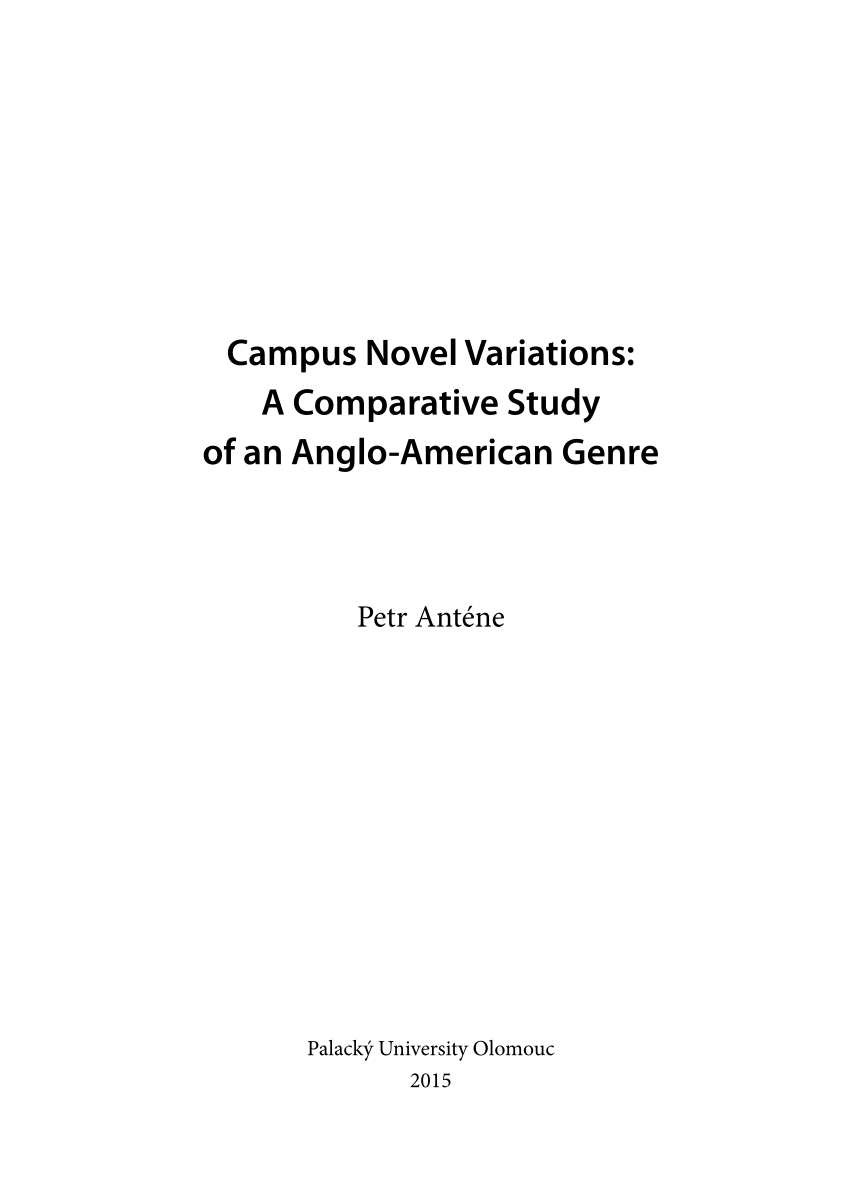 research paper on campus novels