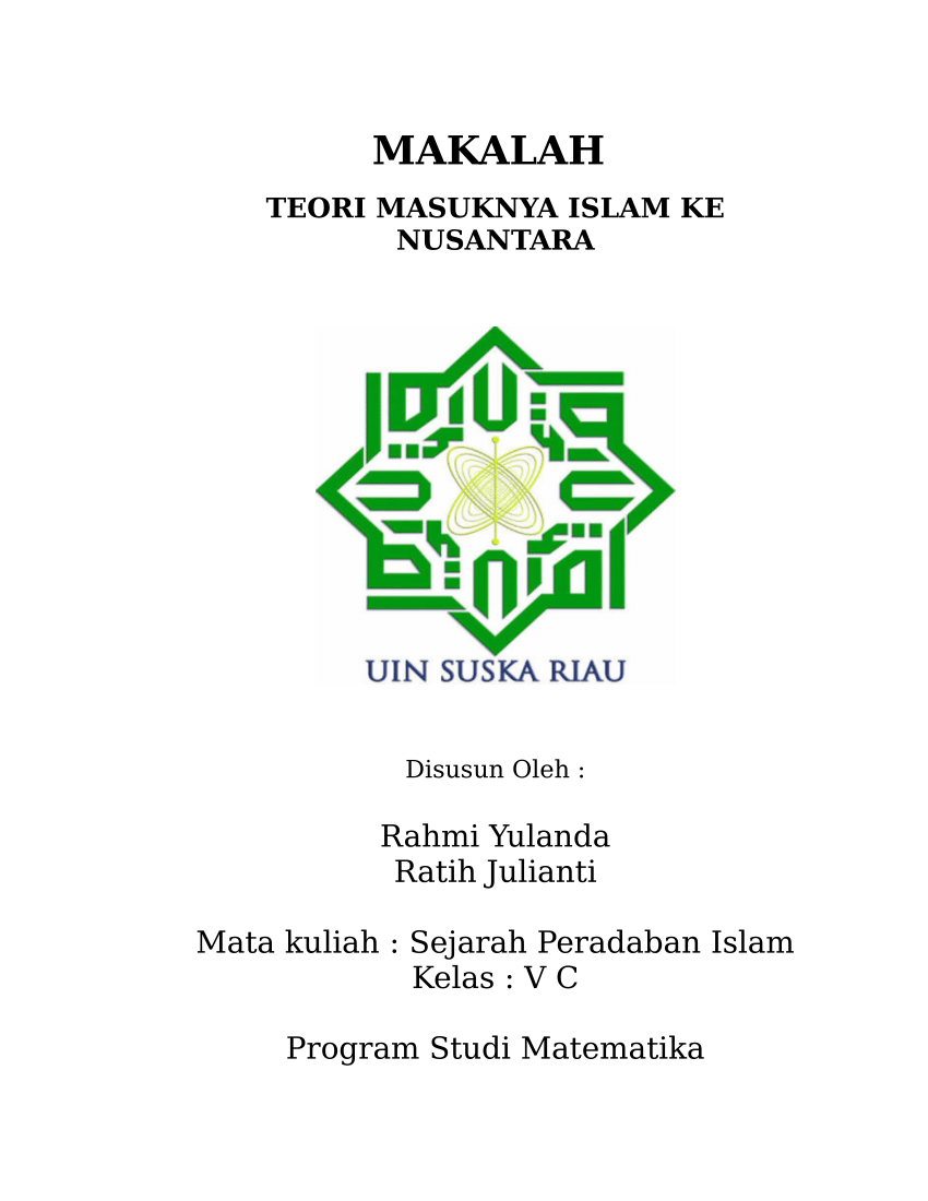 Ke singkat indonesia proses beberapa secara deskripsikan masuknya teori islam 4 Teori