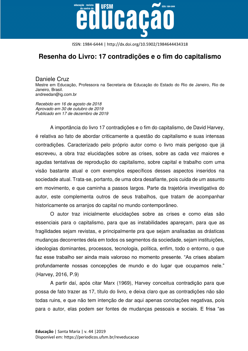 PDF) A contradição imanente do capital