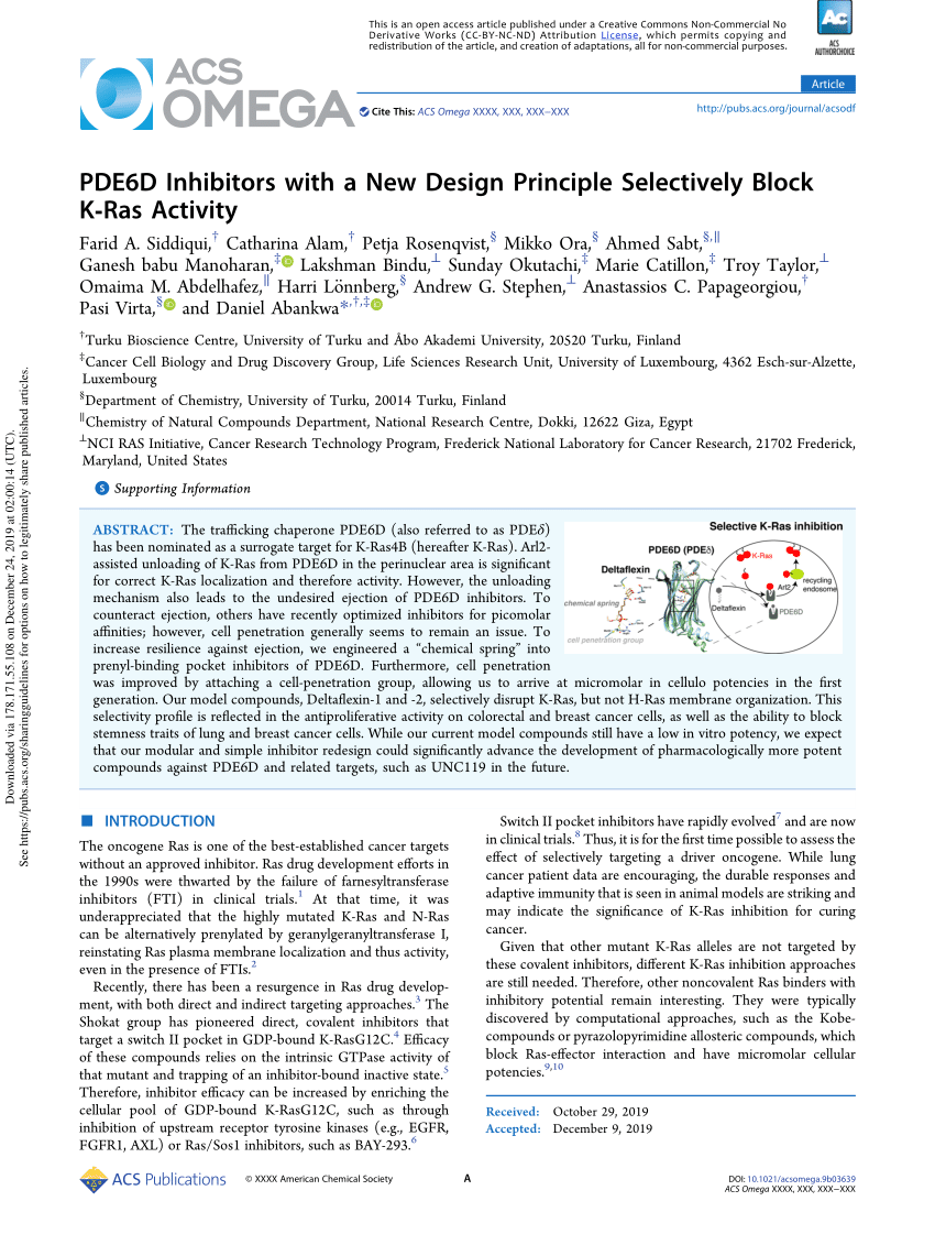 PDF PDE6D Inhibitors with a New Design Principle Selectively  