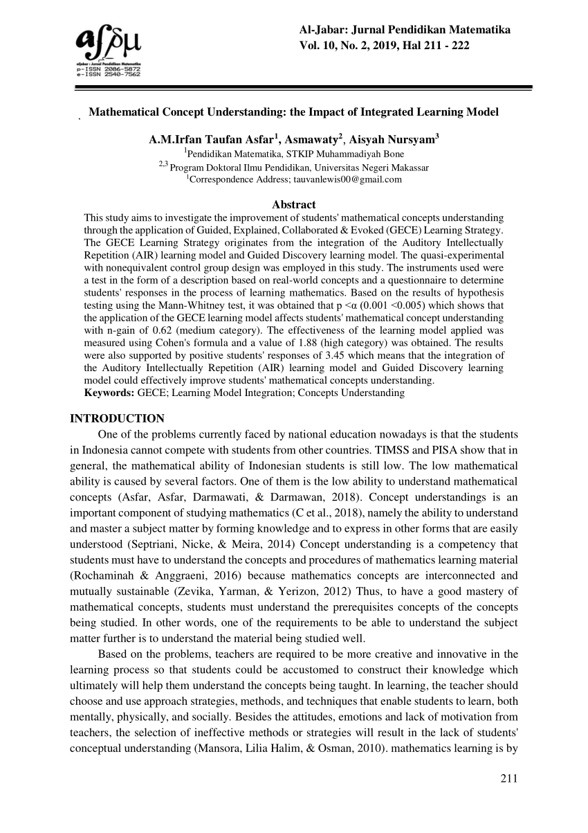 framework of students conceptual understanding and teachers pck in the download scientific diagram