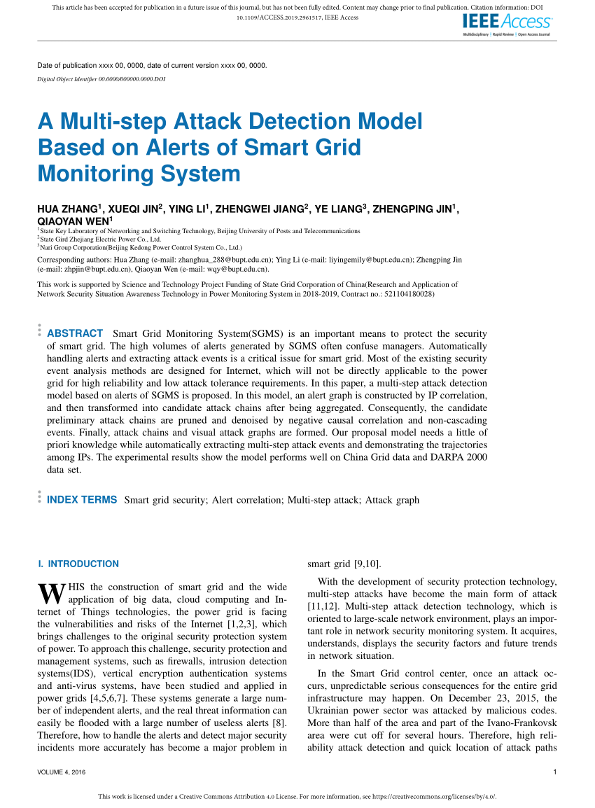 PDF) A Multi-Step Attack Detection Model Based on Alerts of Smart ...
