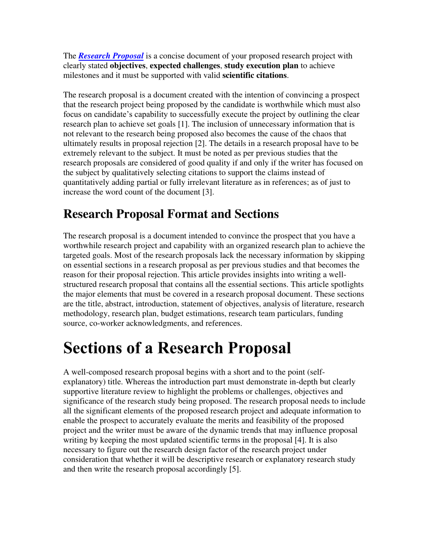 PDF) Research Proposal Writing Study