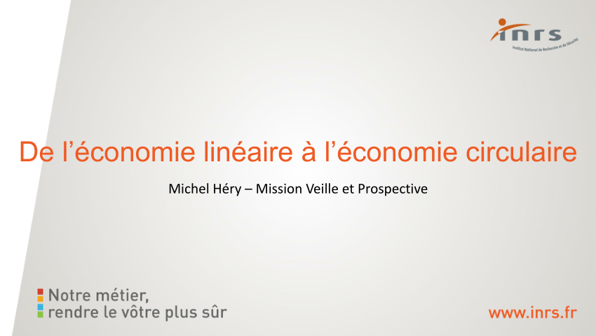 Pdf De L Economie Lineaire A L Economie Circulaire