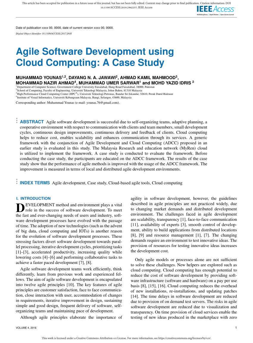 a case study software development