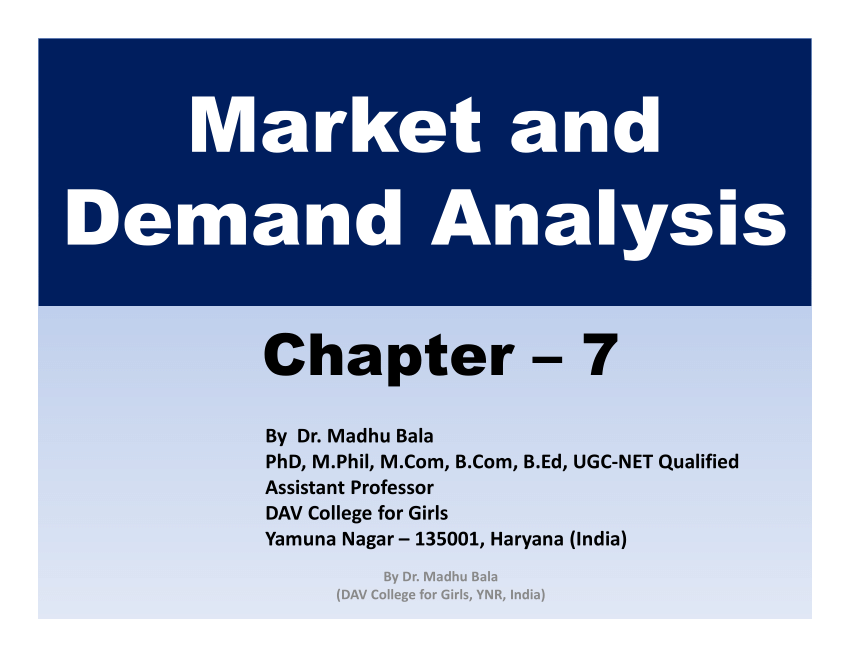 demand analysis research paper