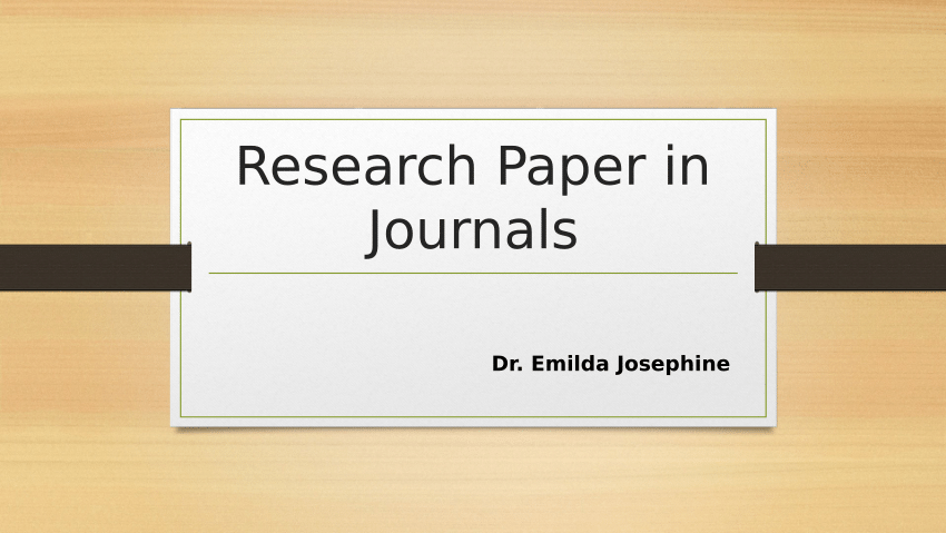 free journals research paper