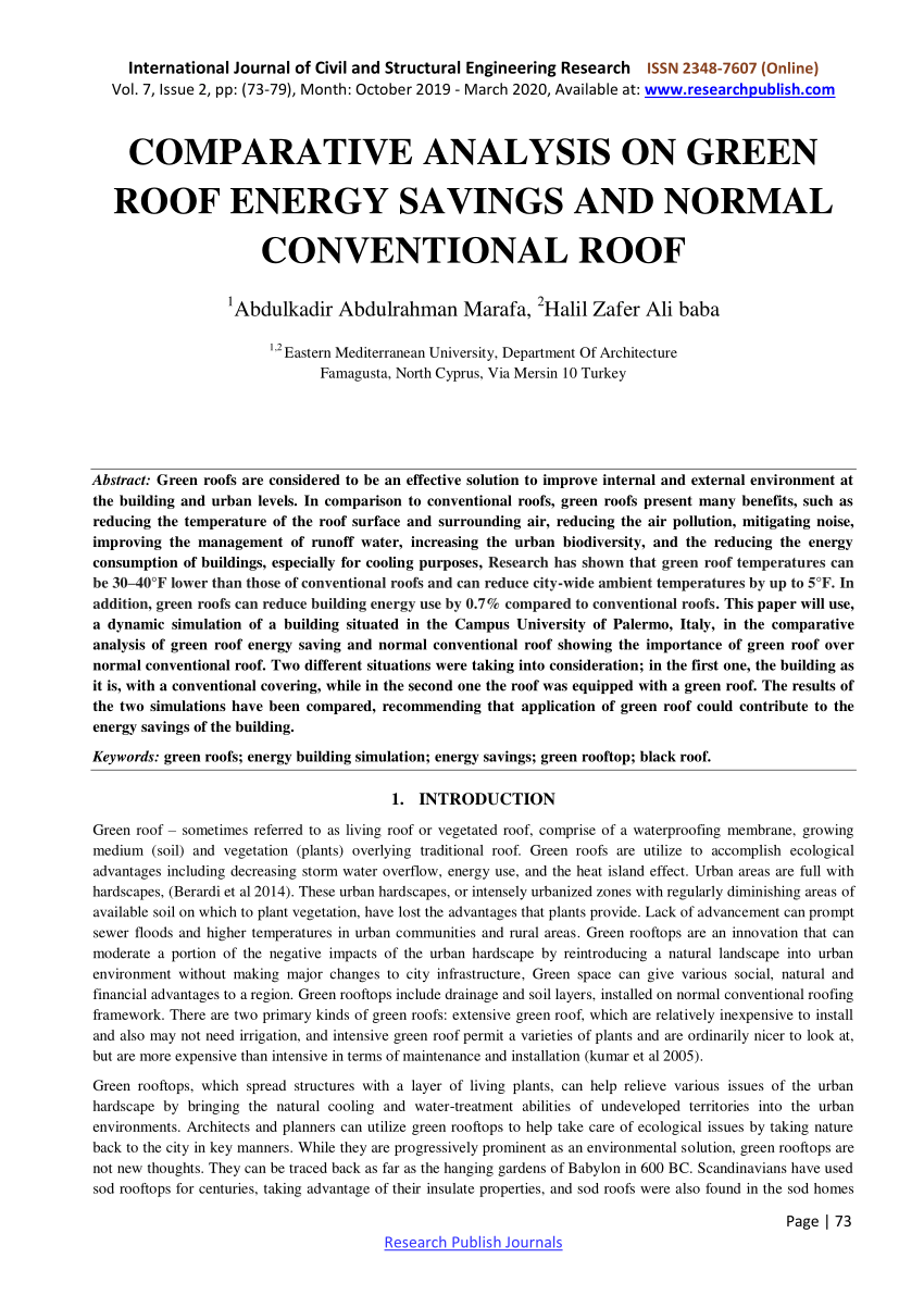 green roof case study pdf