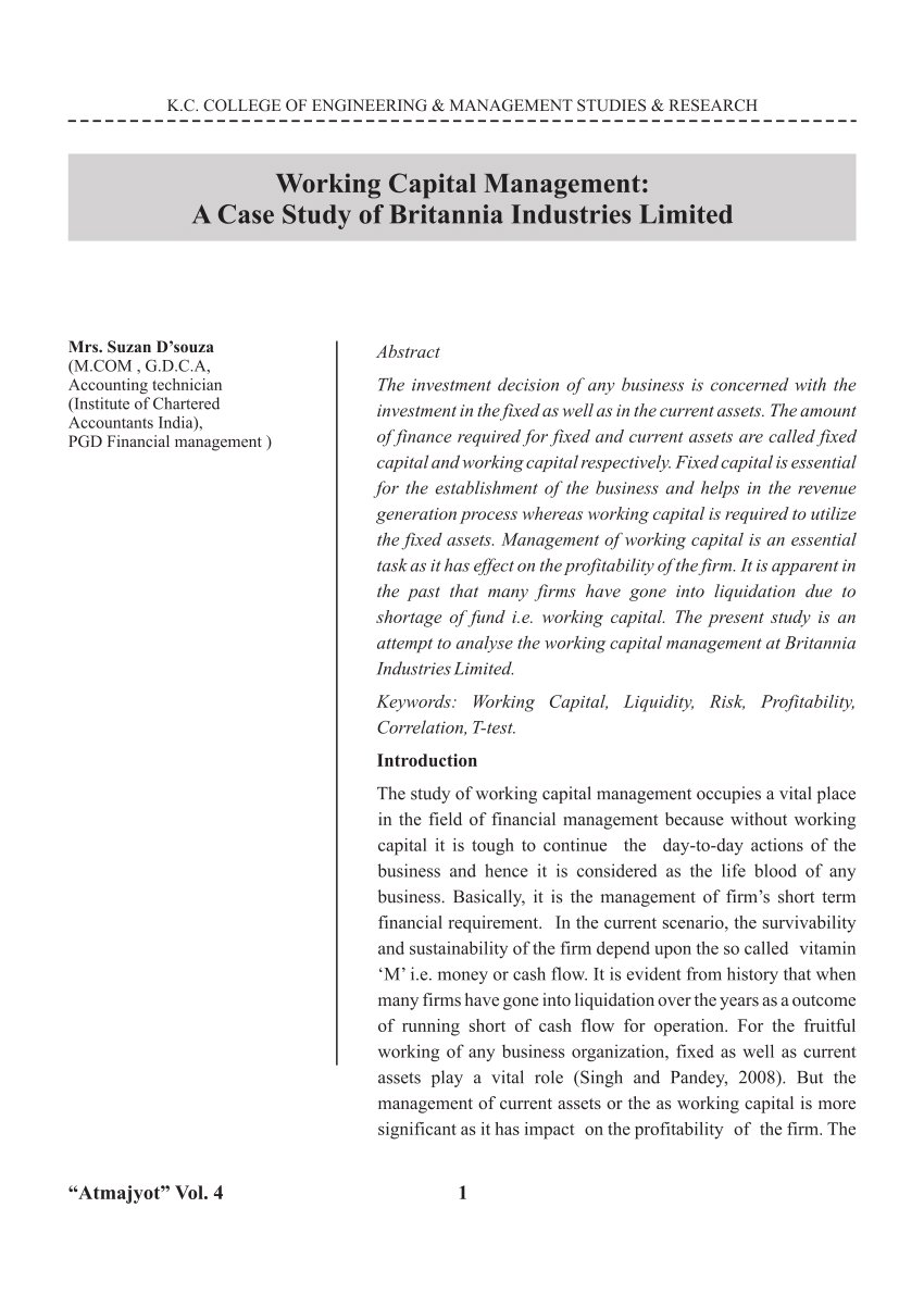 case study analysis britannia