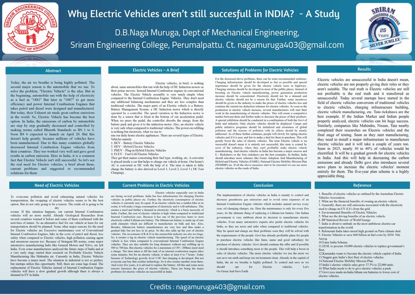 (PDF) Electric Vehicles A Brief