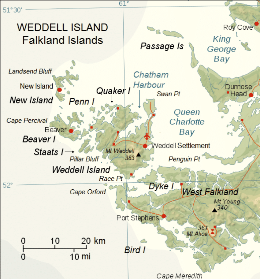 (PDF) Weddell Island map