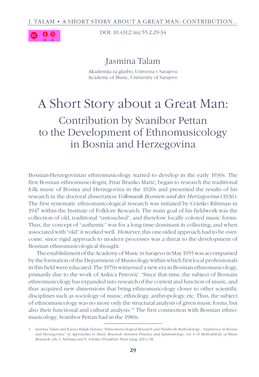 (PDF) A Short Story about a Great Man