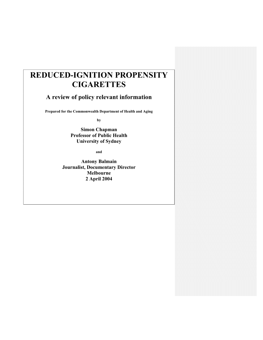 Low Ignition Propensity (LIP) Paper