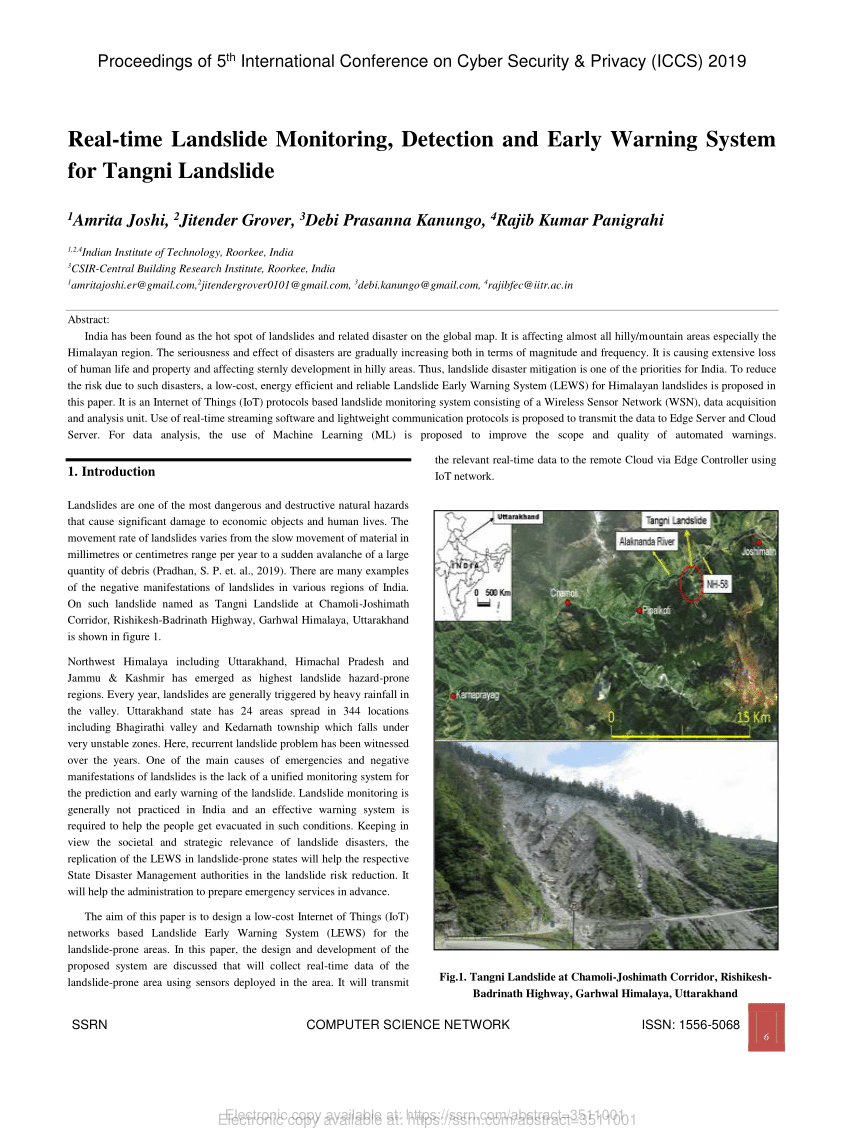 research paper in landslide