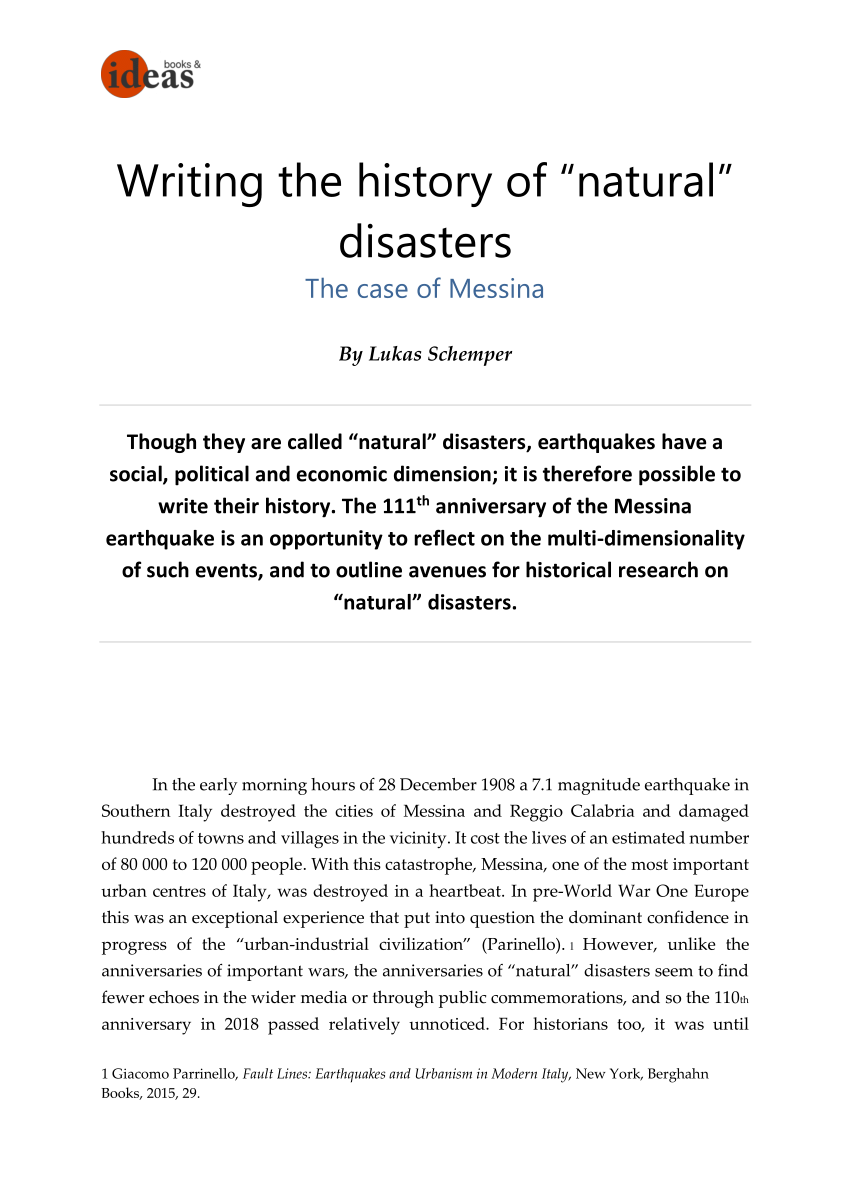 conclusion to natural disasters essay