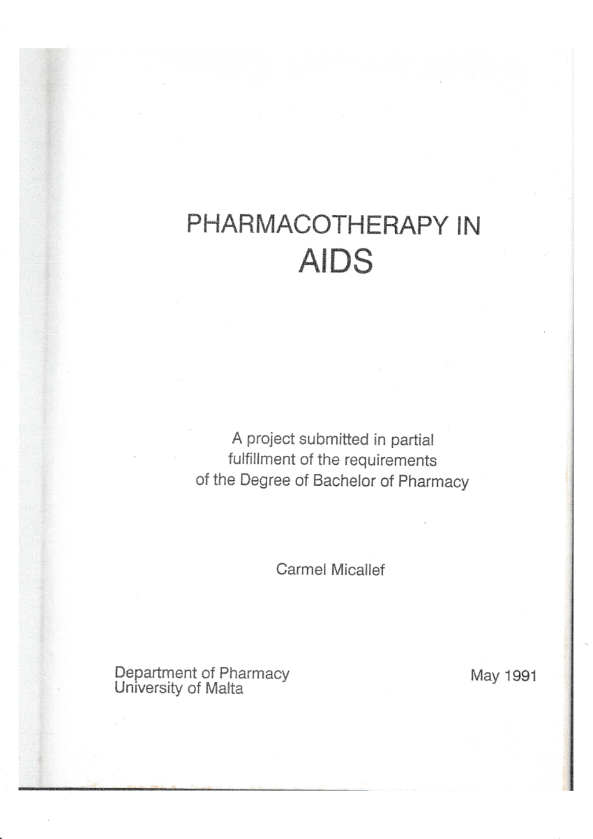 pharmacy thesis topics