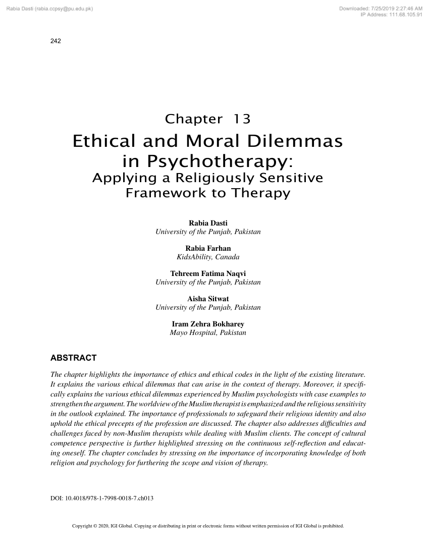 ethical violations in psychology case study summary
