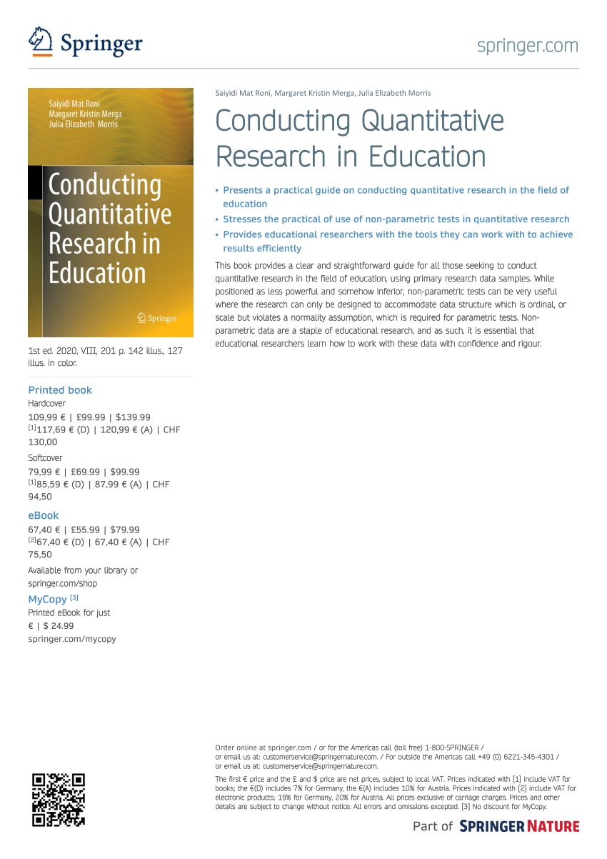 quantitative research about education pdf