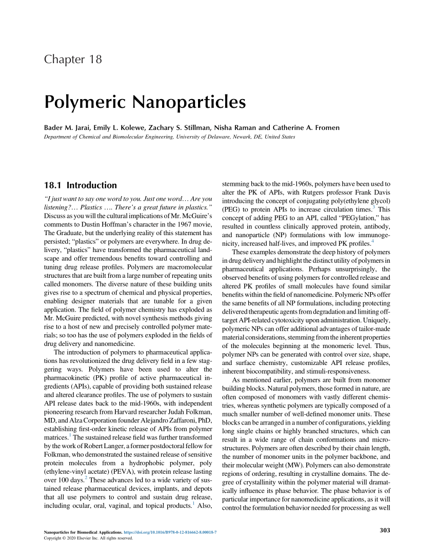 PDF) Polymeric Nanoparticles