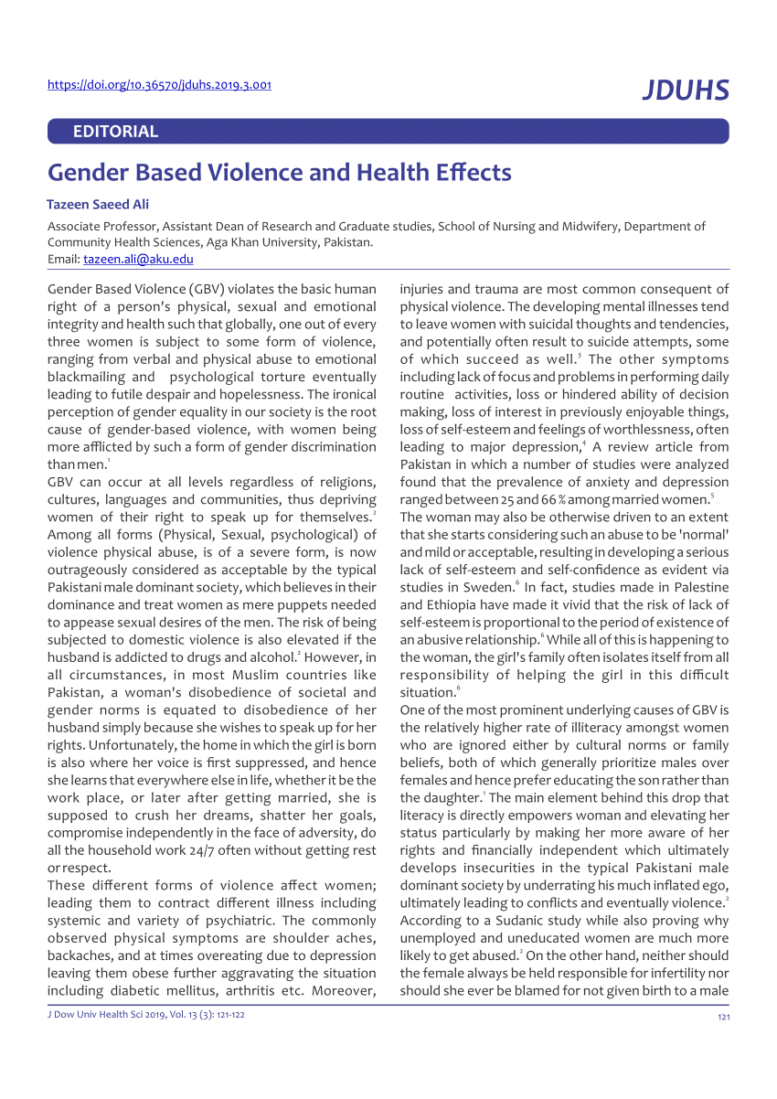 sample research proposal on gender based violence