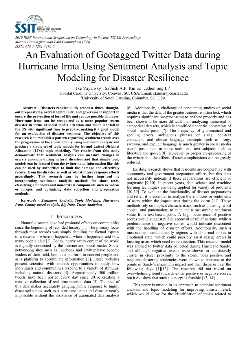 PDF) An Evaluation of Geotagged Twitter Data during Hurricane Irma ...