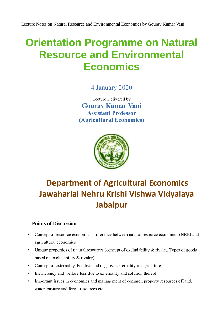 dissertation on natural resources management