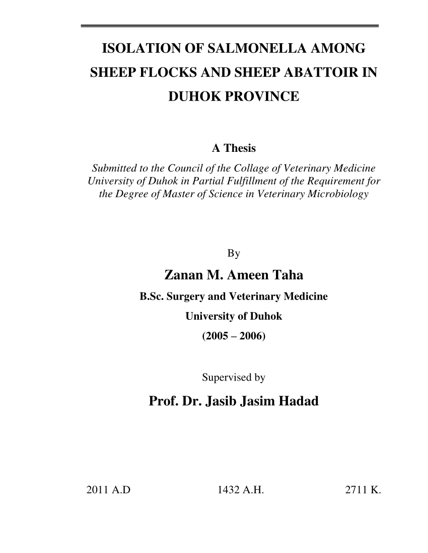 thesis on abattoir pdf
