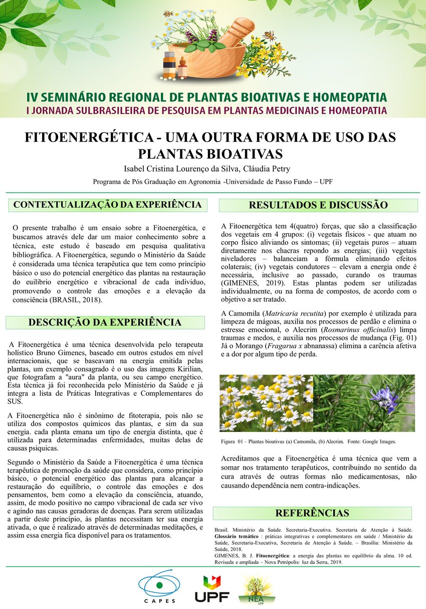 Pdf Phytoenergetic Another Way Of Using Bioactive Plants
