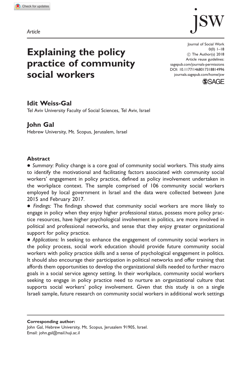 policy analysis paper social work